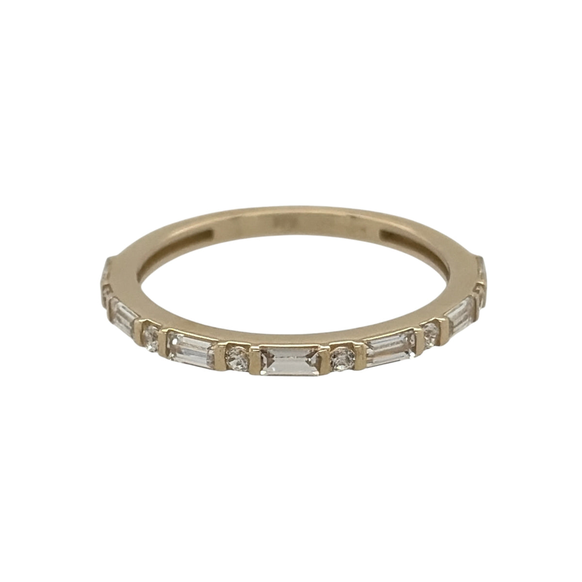 9ct Gold & Cubic Zirconia Band Ring