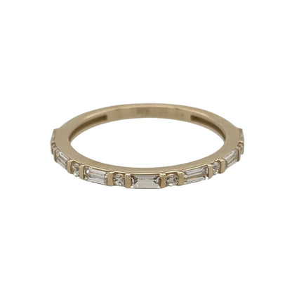 9ct Gold & Cubic Zirconia Band Ring