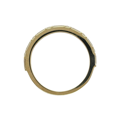 9ct Gold & Cubic Zirconia Band Ring