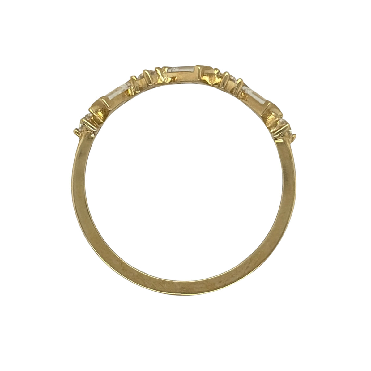 9ct Gold & Cubic Zirconia Band Ring