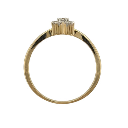 9ct Gold & Cubic Zirconia Cluster Ring