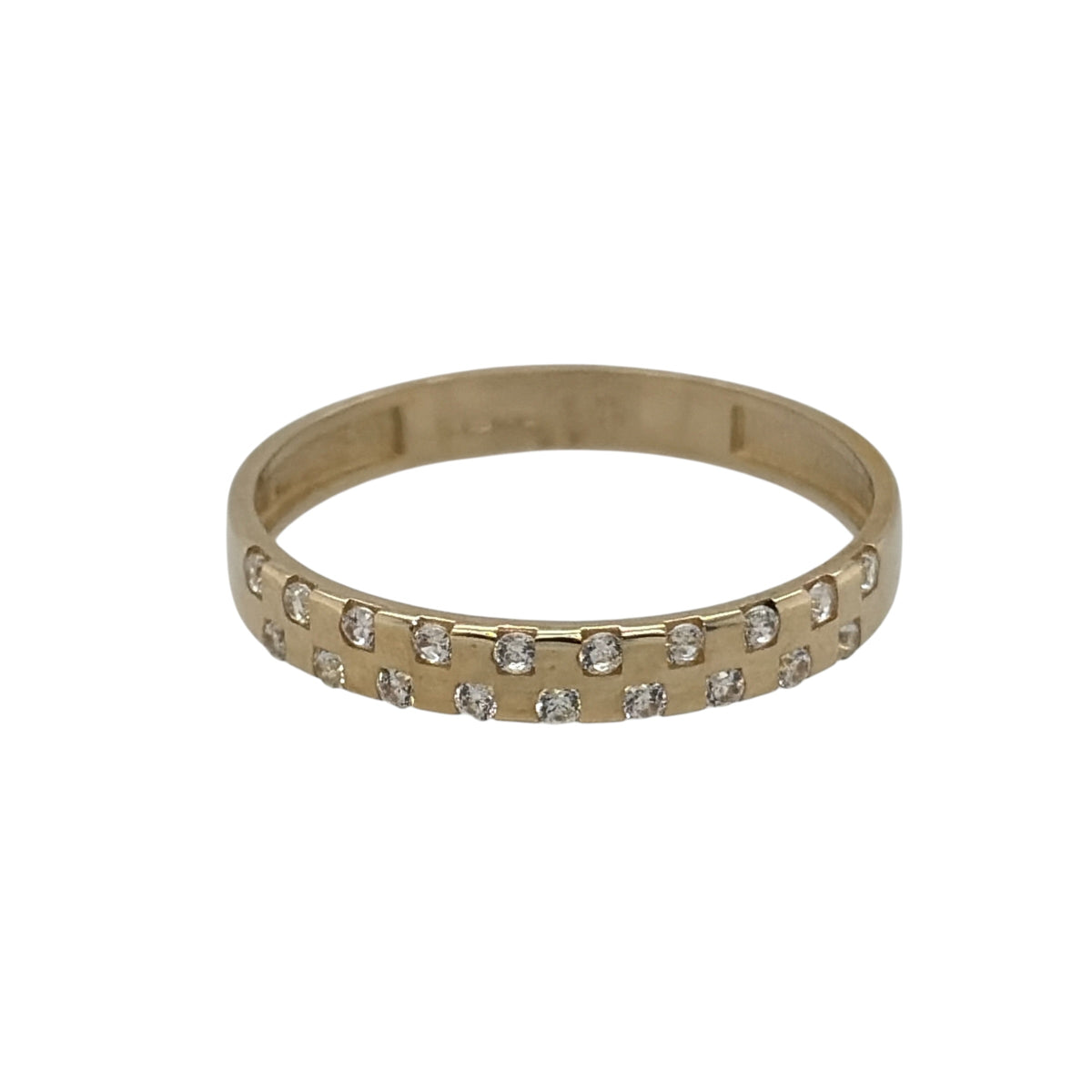 9ct Gold & Cubic Zirconia Band Ring