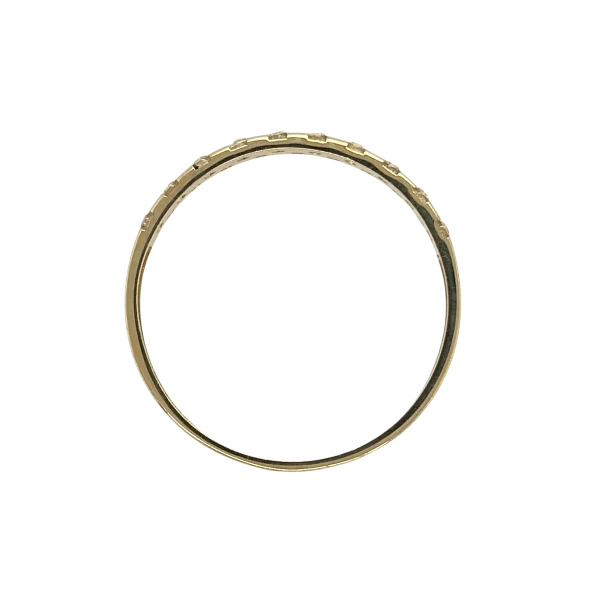 9ct Gold & Cubic Zirconia Band Ring