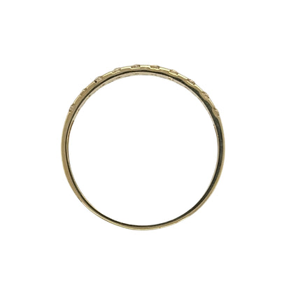 9ct Gold & Cubic Zirconia Band Ring