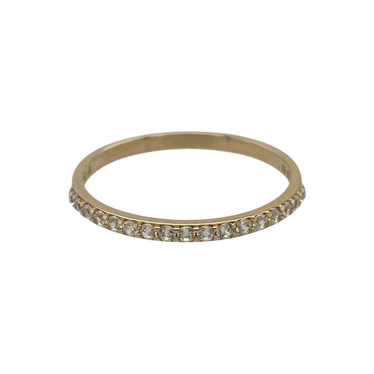 9ct Gold & Cubic Zirconia Band Ring