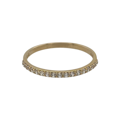 9ct Gold & Cubic Zirconia Band Ring