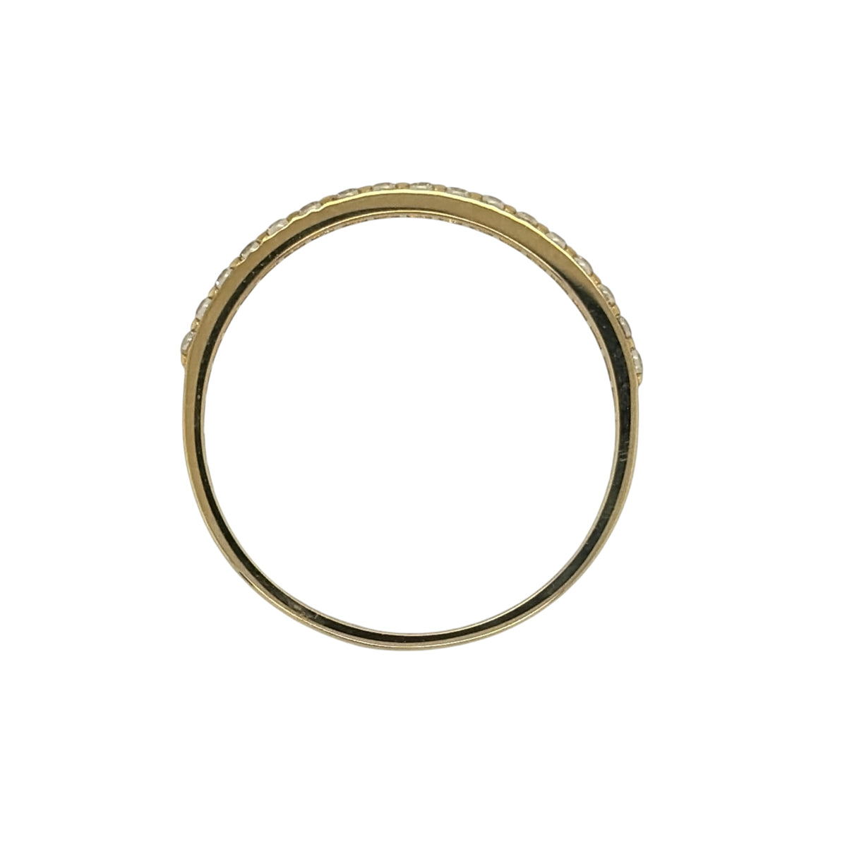 9ct Gold & Cubic Zirconia Band Ring