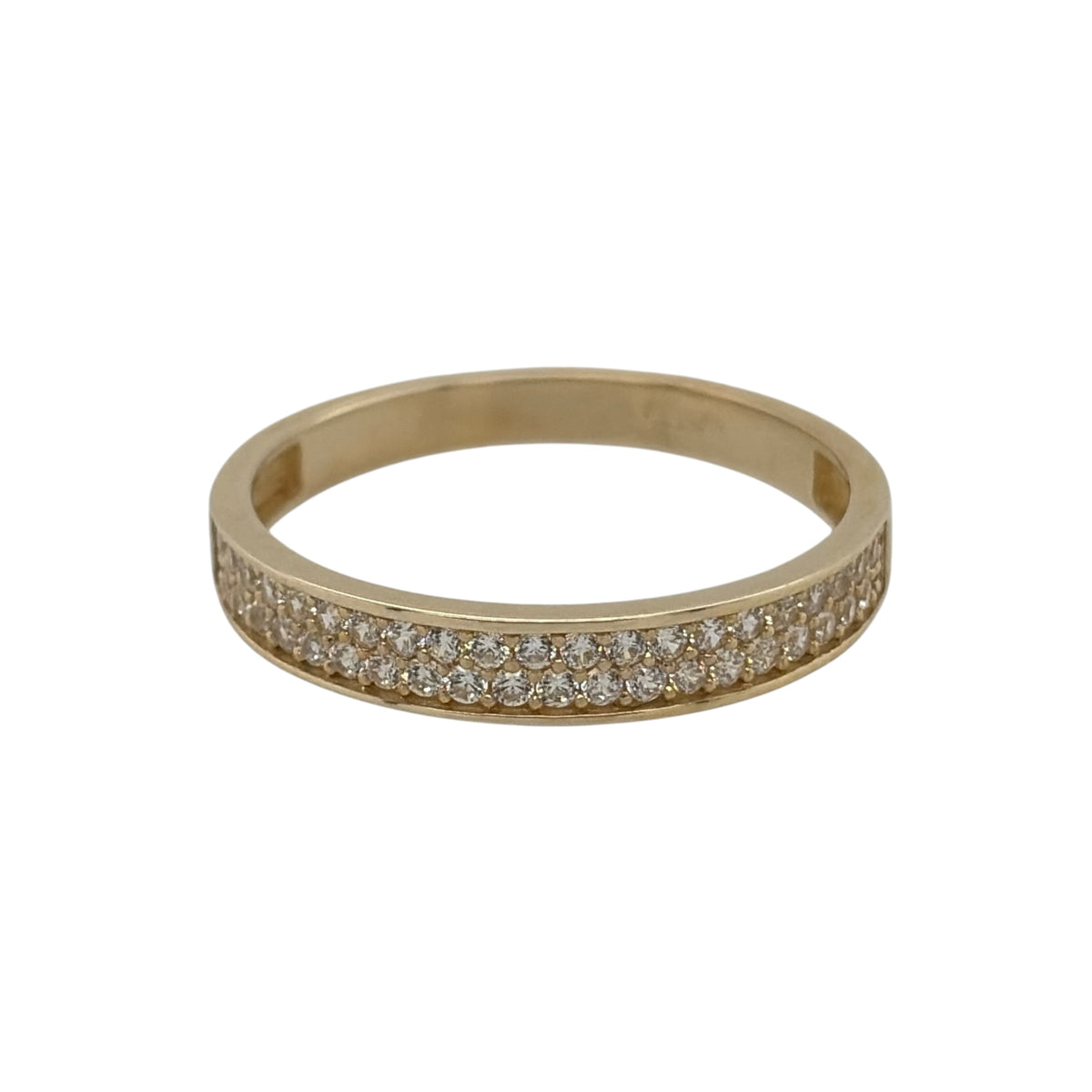 9ct Gold & Cubic Zirconia Band Ring