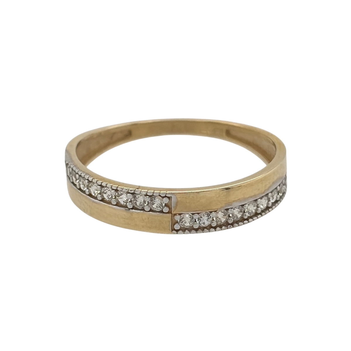 9ct Gold & Cubic Zirconia Band Ring