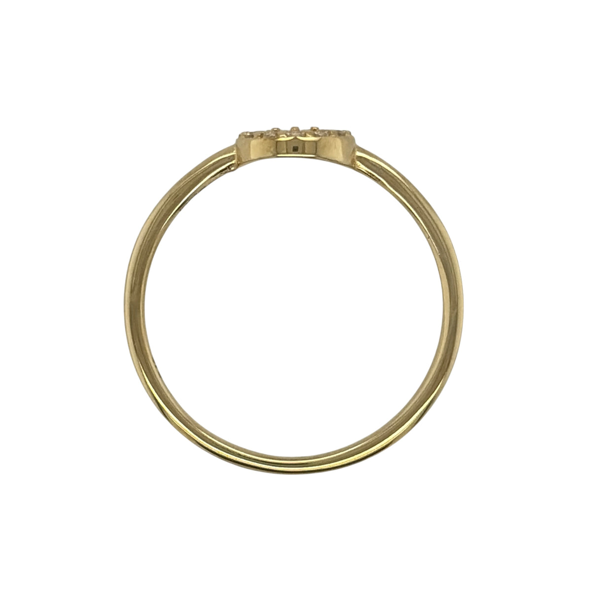 9ct Gold & Cubic Zirconia Round Cluster Ring
