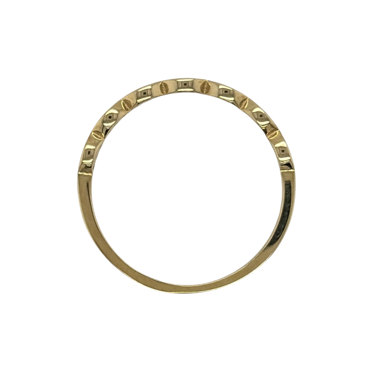 9ct Gold & Cubic Zirconia Infinity Band Ring