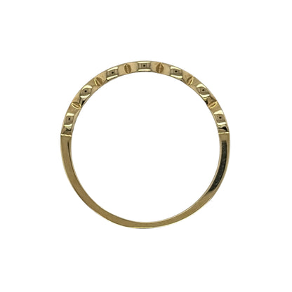 9ct Gold & Cubic Zirconia Infinity Band Ring