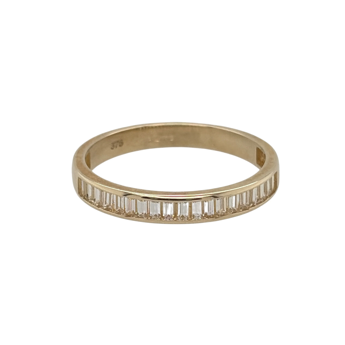 9ct Gold & Cubic Zirconia Band Ring