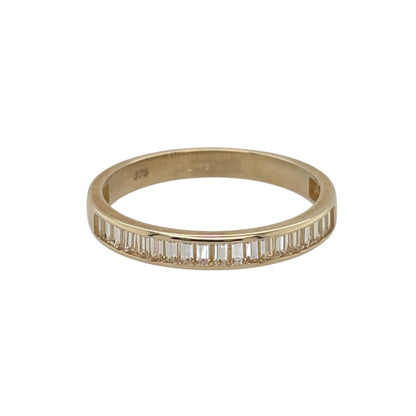 9ct Gold & Cubic Zirconia Band Ring