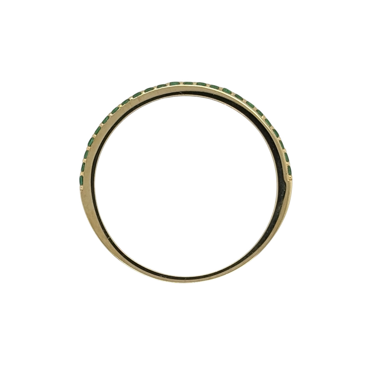 9ct Gold & Emerald Band Ring