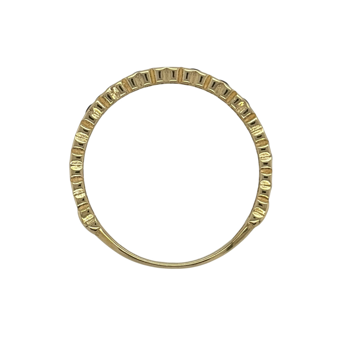 9ct Gold & Sapphire Heart Band Ring