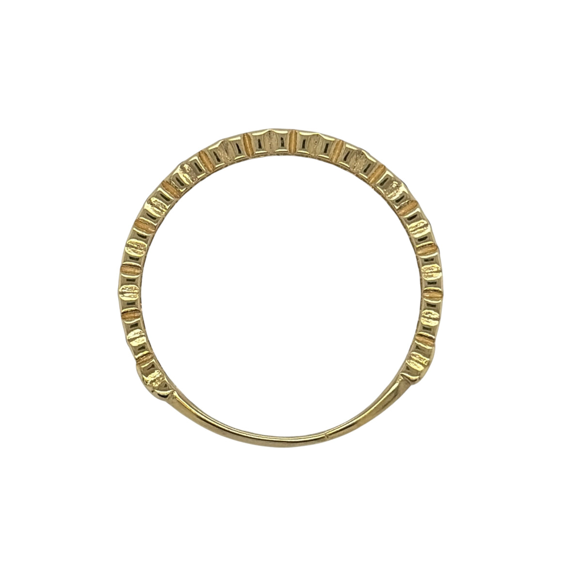 9ct Gold & Amethyst Heart Band Ring