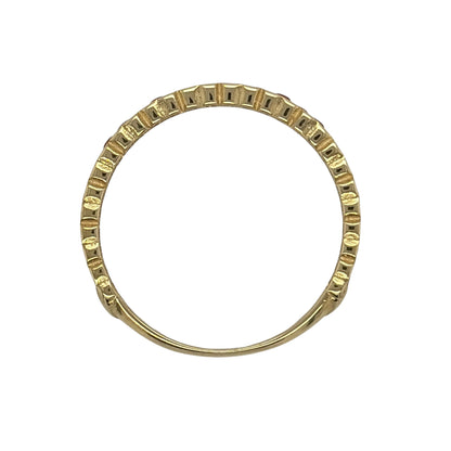 9ct Gold & Ruby Heart Band Ring