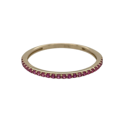 9ct Gold & Ruby Band Ring