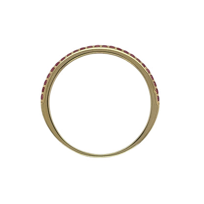 9ct Gold & Ruby Band Ring