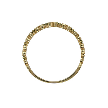 9ct Gold & Emerald Heart Band Ring