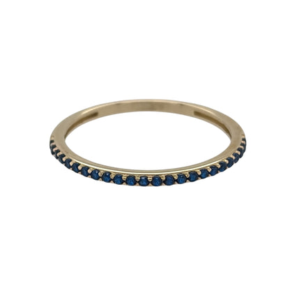 9ct Gold & Sapphire Band Ring