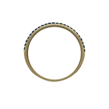 9ct Gold & Sapphire Band Ring