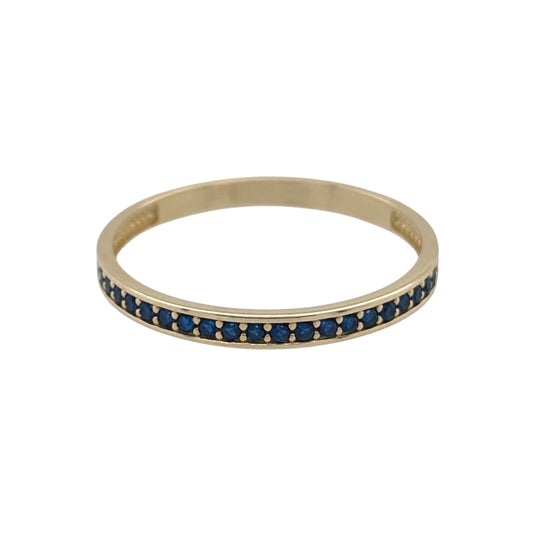 9ct Gold & Sapphire Band Ring