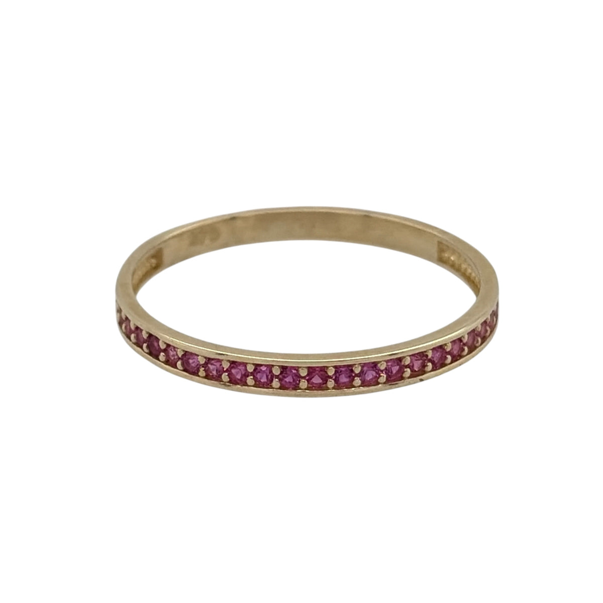 9ct Gold & Ruby Band Ring