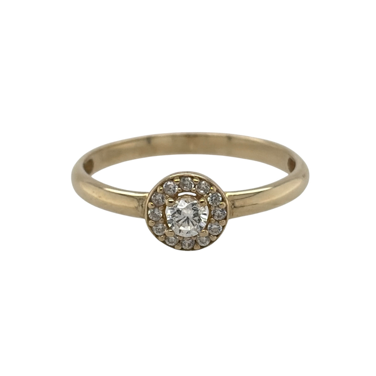 9ct Gold & Cubic Zirconia Round Cluster Ring