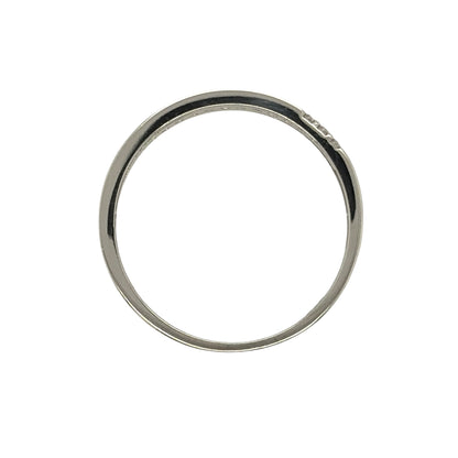 9ct White Gold & Cubic Zirconia Band Ring