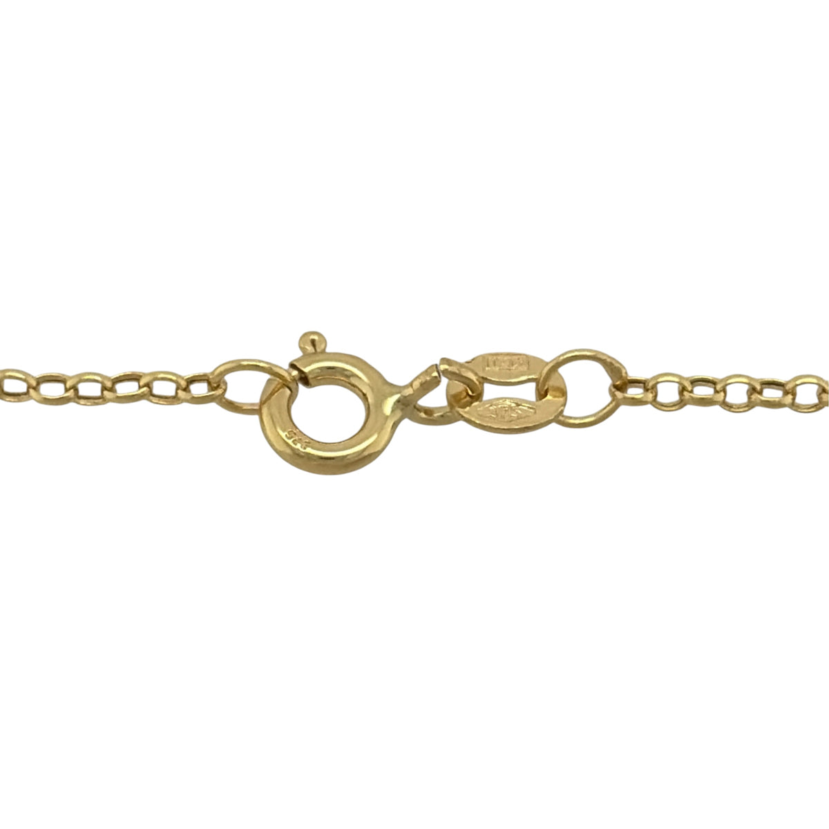 New 9ct Yellow Gold Rolo Chain with the approximate weight 0.90 grams and link width 1.6mm