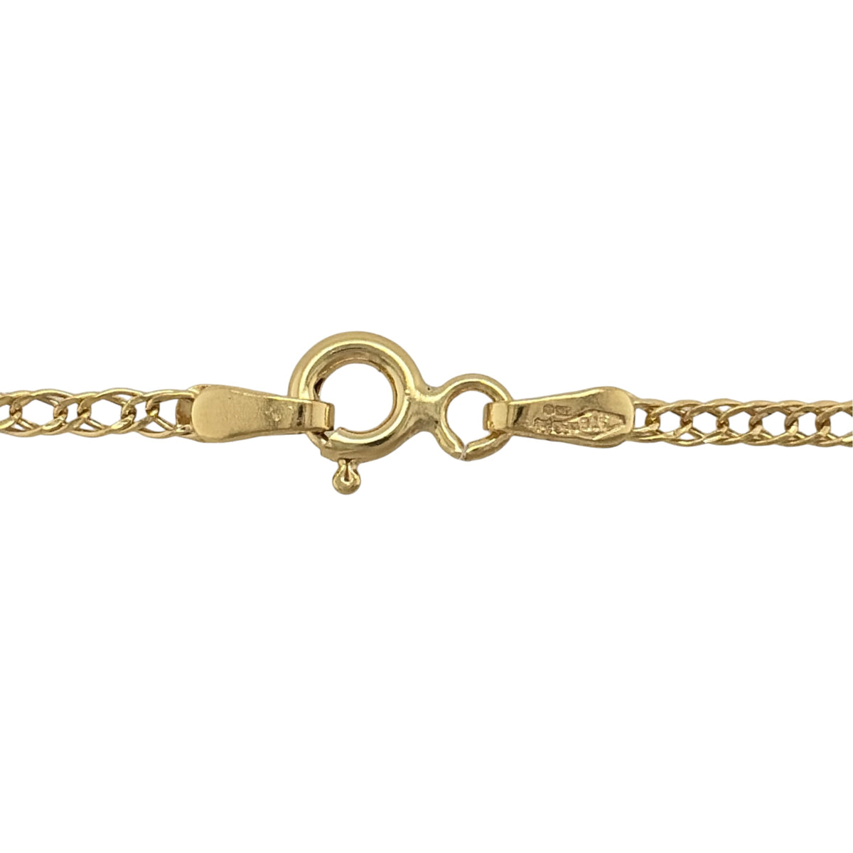 New 9ct Yellow Gold Double Chain with the approximate weight 1 gram and link width 1.7mm