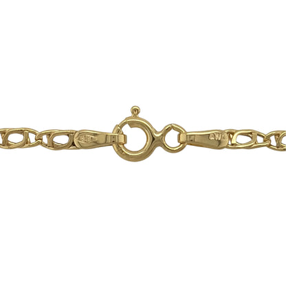 New 9ct Yellow Gold Anchor Chain with the approximate weight 1.70 - 2.10 grams and link width 2.3mm