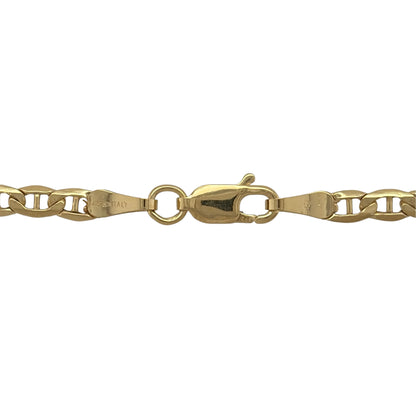 New 9ct Yellow Gold Anchor Chain with the approximate weight 3.50 - 4.90 grams and link width 3.4mm