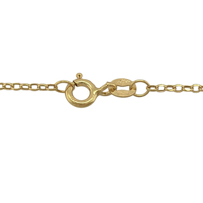 New 9ct Yellow Gold 18" Belcher Chain with the approximate weight 0.95 grams and link width 1.6mm