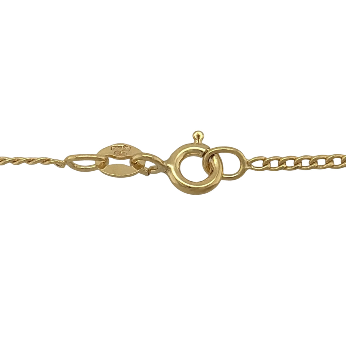 New 9ct Yellow Gold 18" Curb Chain with the approximate weight 1.15 grams and link width 1.4mm