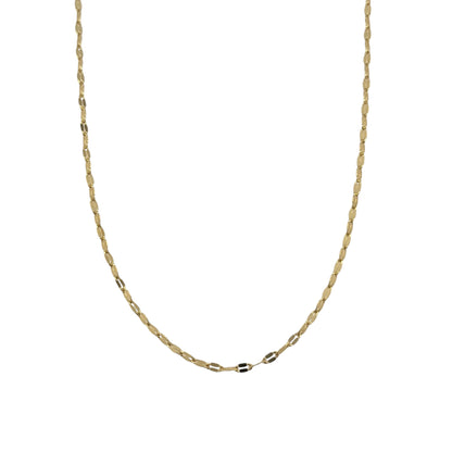 9ct Gold 18" Forzatina Disc Chain