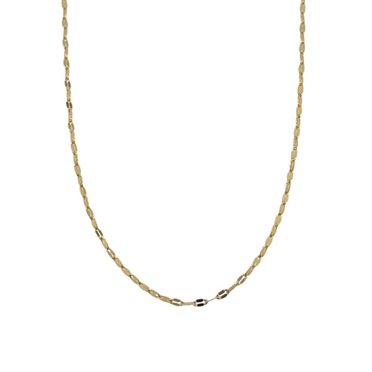 9ct Gold 18" Forzatina Disc Chain
