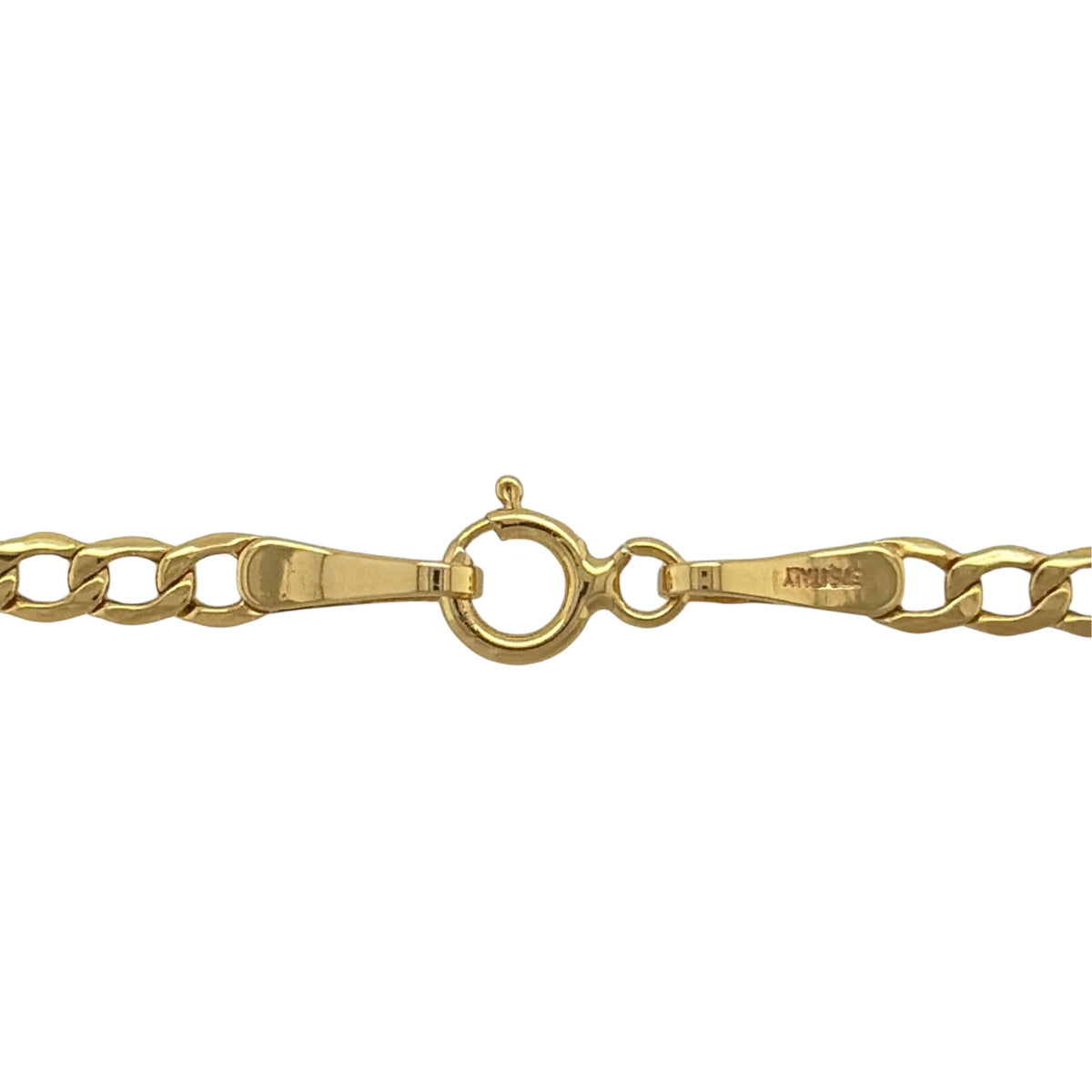 New 9ct Yellow Gold 18" Curb Chain with the approximate weight 2 grams and link width 2.7mm