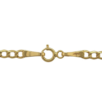 New 9ct Yellow Gold 18" Curb Chain with the approximate weight 2 grams and link width 2.7mm