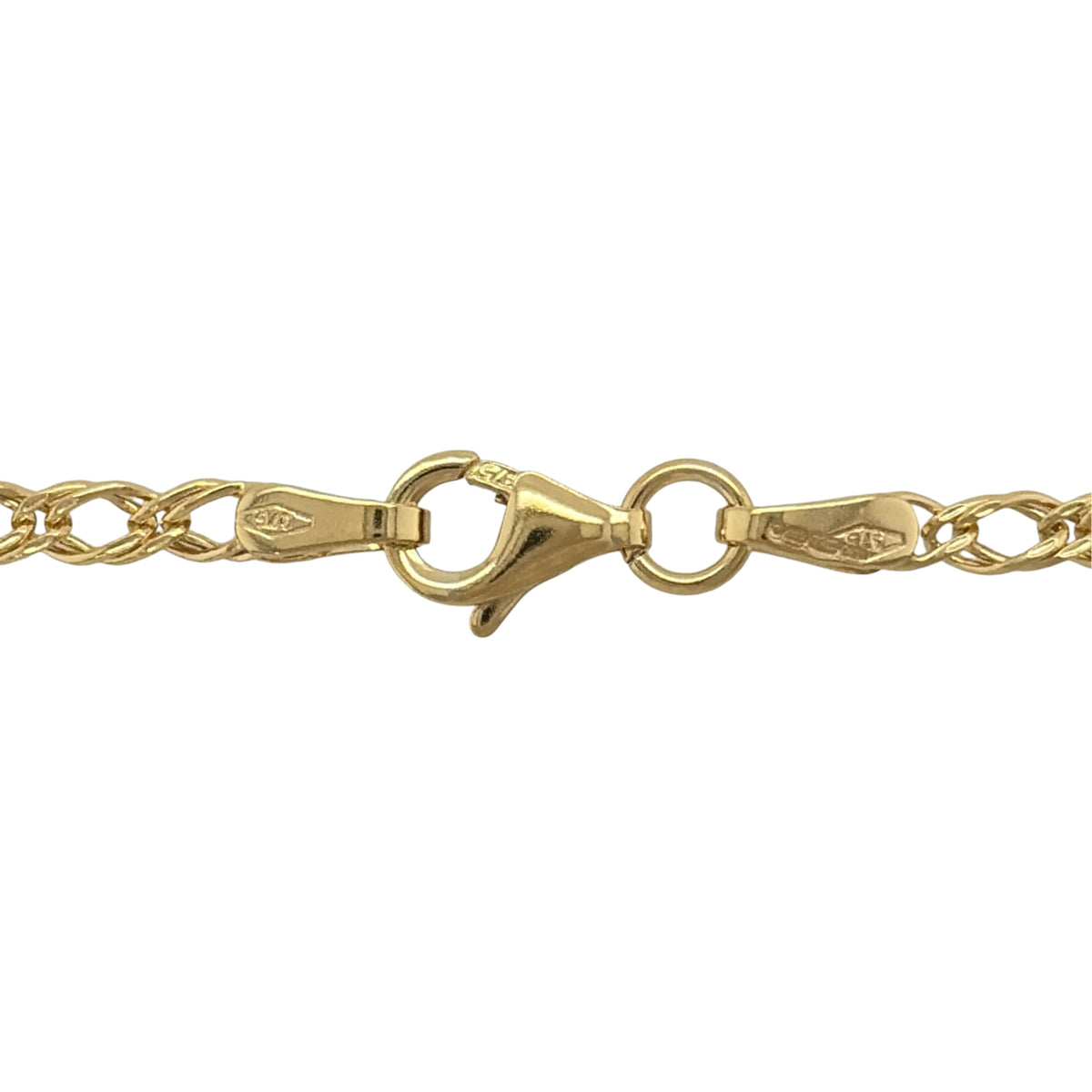 New 9ct Yellow Gold Double Curb Chain with the approximate weight 2 grams and link width 2.5mm