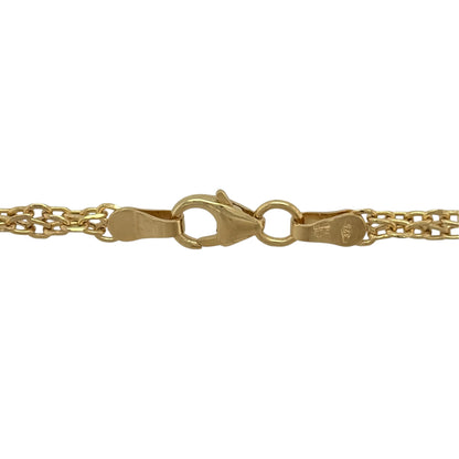 New 9ct Yellow Gold Fancy Link Chain with the approximate weight 3.70 - 4.10 grams and link width 3mm