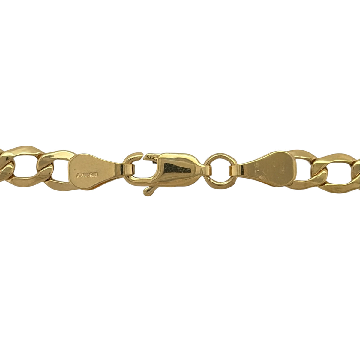 New 9ct Yellow Gold Curb Chain with the approximate weight 4.90 - 6.50 grams and link width 4.2mm