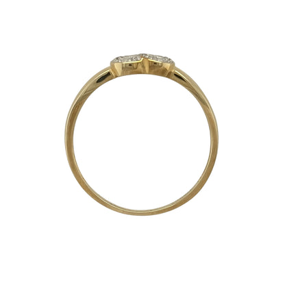 9ct Gold & Diamond Heart Ring
