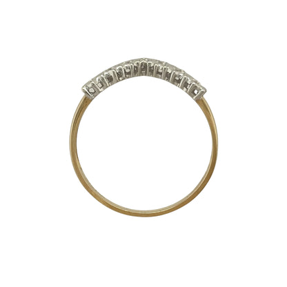 9ct Gold & Diamond Wishbone Ring