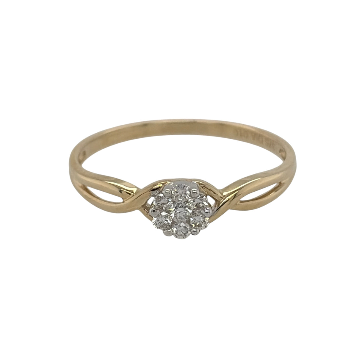 9ct Gold & Diamond Cluster Ring