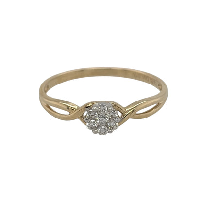 9ct Gold & Diamond Cluster Ring