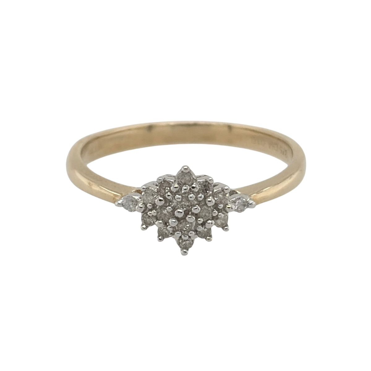 9ct Gold & Diamond Cluster Ring