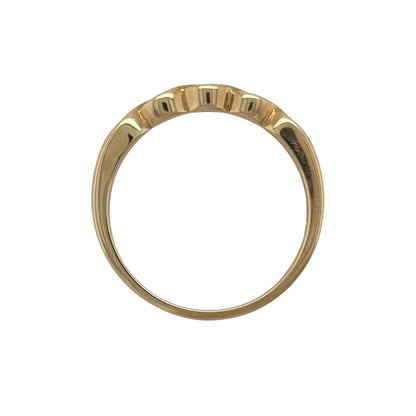 9ct Gold & Diamond Twist Band Ring